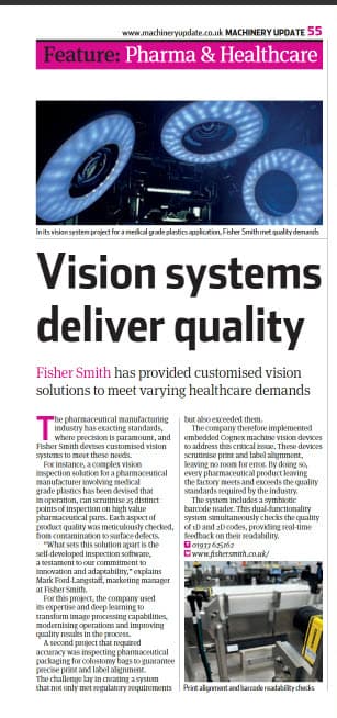 Article in Automate UK Magazine