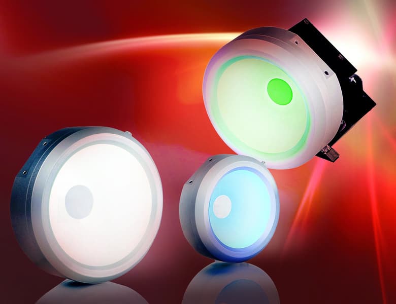 Powerful dome lights with integrated electronics for fast processes