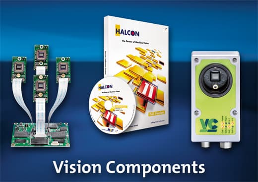 MVTec HALCON Embedded running on Vision Component cameras